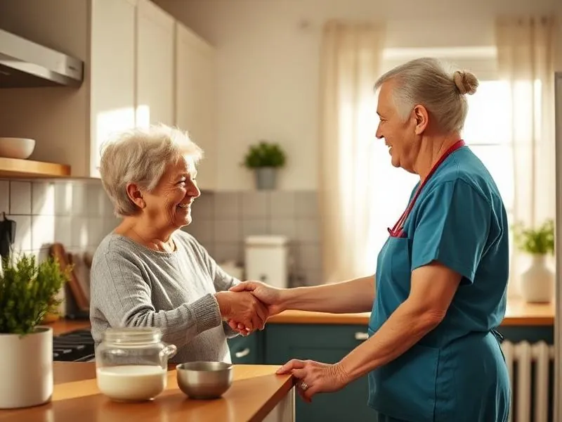 Home Care service being delivered at home